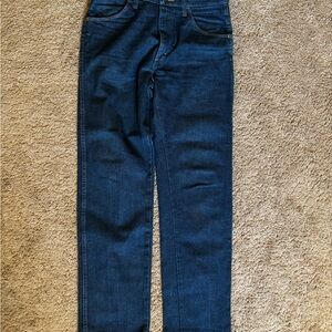 Rustler Men's Dark Blue Straight Jeans